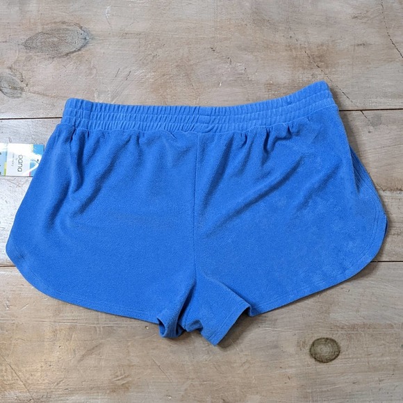 Cabana Blue Terrycloth Stretch Swim Shorts Size L NWT - Picture 2 of 5